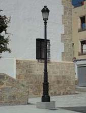 Farolas clásicas adecuadas.